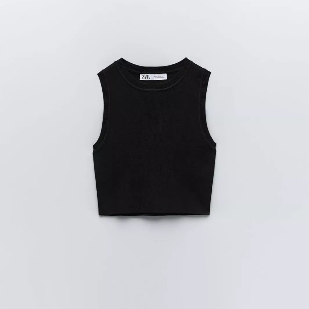 Zara Women's Black Sleeveless Top